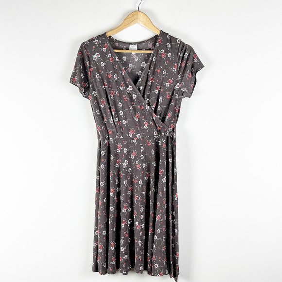 Kaileigh Brown Floral Dress M - Picture 1 of 4